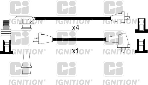 Quinton Hazell XC861 - Комплект проводов зажигания autosila-amz.com