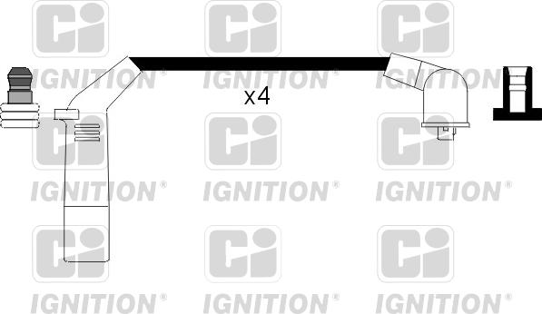 Quinton Hazell XC868 - Комплект проводов зажигания autosila-amz.com