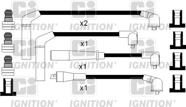Quinton Hazell XC862 - Комплект проводов зажигания autosila-amz.com