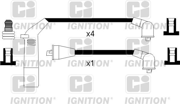 Quinton Hazell XC807 - Комплект проводов зажигания autosila-amz.com