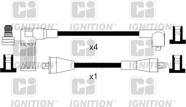 Quinton Hazell XC814 - Комплект проводов зажигания autosila-amz.com