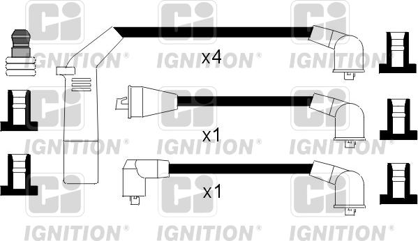 Quinton Hazell XC884 - Комплект проводов зажигания autosila-amz.com