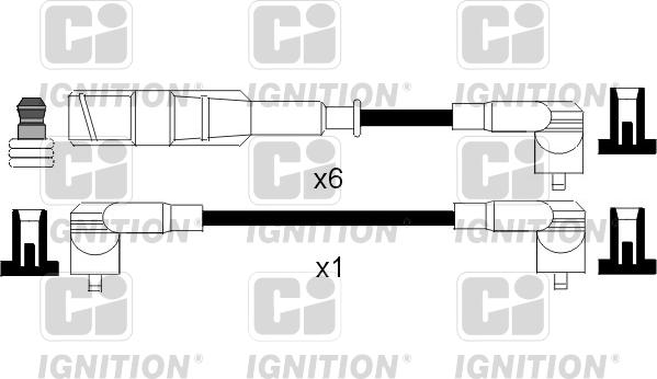 Quinton Hazell XC838 - Комплект проводов зажигания autosila-amz.com