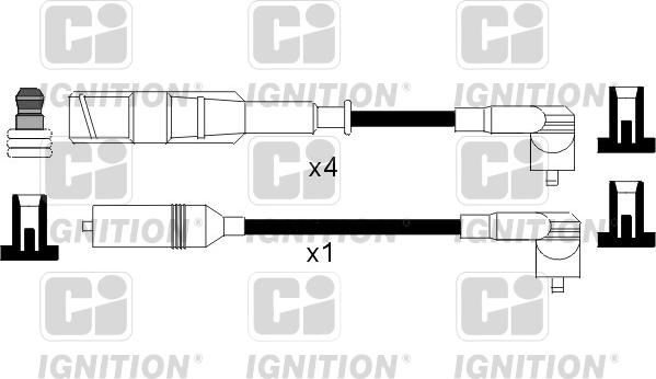 Quinton Hazell XC827 - Комплект проводов зажигания autosila-amz.com