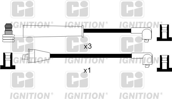 Quinton Hazell XC874 - Комплект проводов зажигания autosila-amz.com