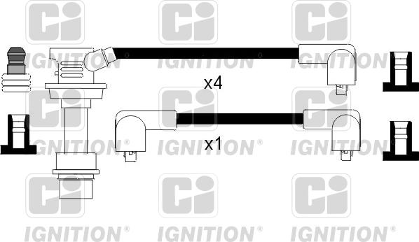 Quinton Hazell XC875 - Комплект проводов зажигания autosila-amz.com