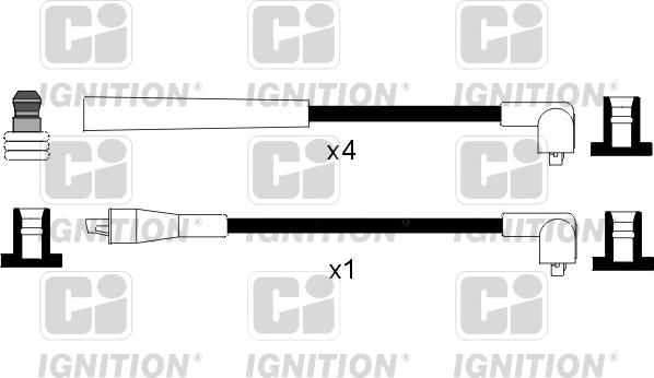 Quinton Hazell XC397 - Комплект проводов зажигания autosila-amz.com