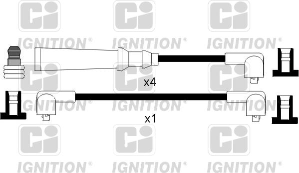 Quinton Hazell XC349 - Комплект проводов зажигания autosila-amz.com