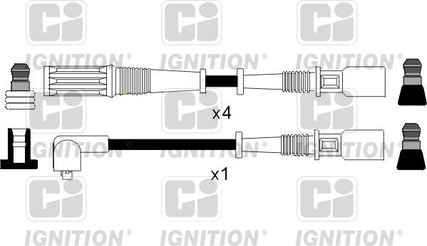 Quinton Hazell XC366 - Комплект проводов зажигания autosila-amz.com