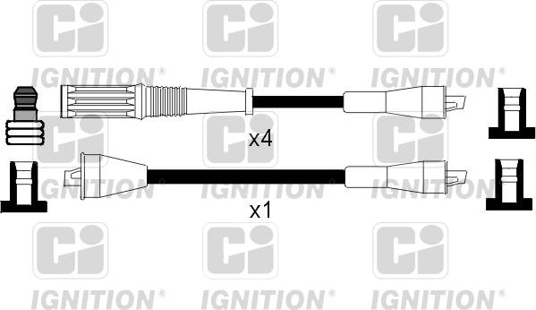 Quinton Hazell XC368 - Комплект проводов зажигания autosila-amz.com