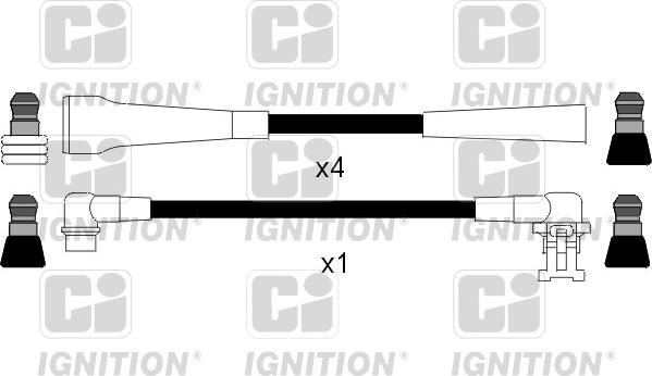 Quinton Hazell XC302 - Комплект проводов зажигания autosila-amz.com