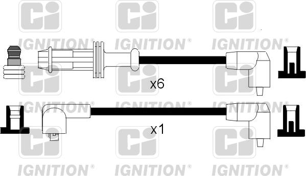 Quinton Hazell XC250 - Комплект проводов зажигания autosila-amz.com