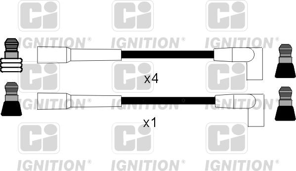 Quinton Hazell XC204 - Комплект проводов зажигания autosila-amz.com