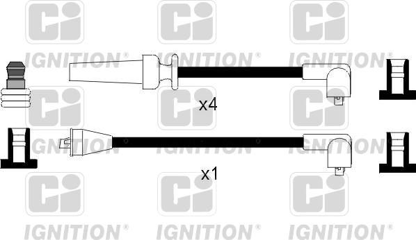 Quinton Hazell XC282 - Комплект проводов зажигания autosila-amz.com