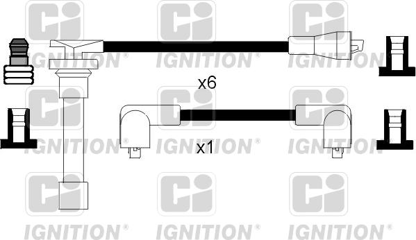 Quinton Hazell XC790 - Комплект проводов зажигания autosila-amz.com