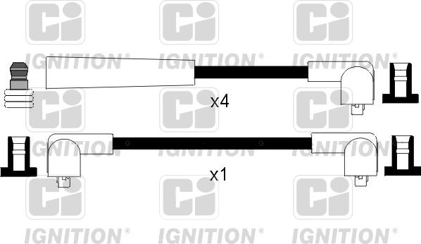 Quinton Hazell XC765 - Комплект проводов зажигания autosila-amz.com