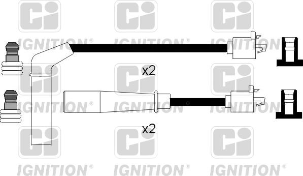 Quinton Hazell XC781 - Комплект проводов зажигания autosila-amz.com