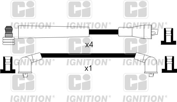 Quinton Hazell XC770 - Комплект проводов зажигания autosila-amz.com