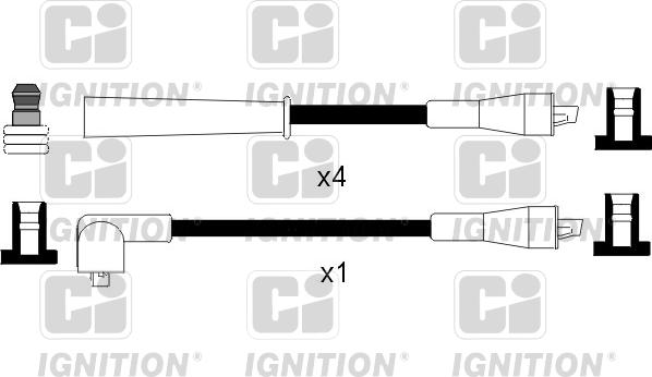 Quinton Hazell XC772 - Комплект проводов зажигания autosila-amz.com