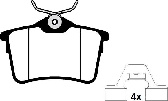 Raicam RA.0945.0K1 - Тормозные колодки, дисковые, комплект autosila-amz.com