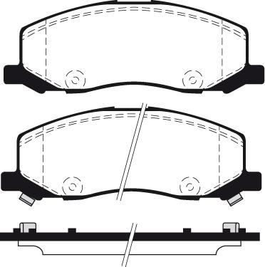 GMC 2441801 - Тормозные колодки, дисковые, комплект autosila-amz.com