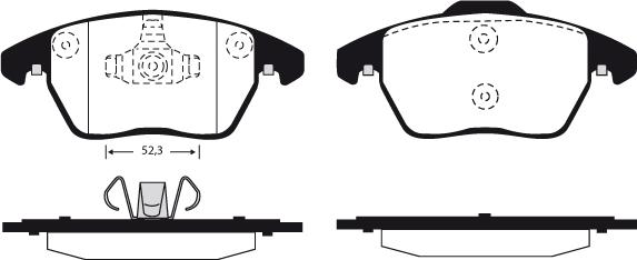 Raicam RA.0919.0 - Тормозные колодки, дисковые, комплект autosila-amz.com