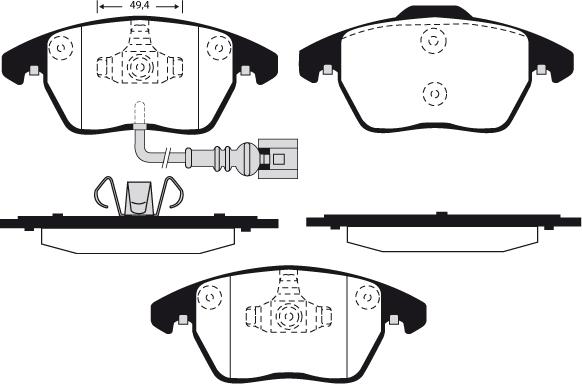 Raicam RA.0919.1 - Тормозные колодки, дисковые, комплект autosila-amz.com