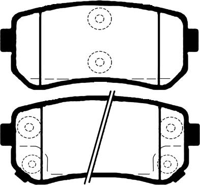 Hyundai 58302BVA05 - Тормозные колодки, дисковые, комплект autosila-amz.com