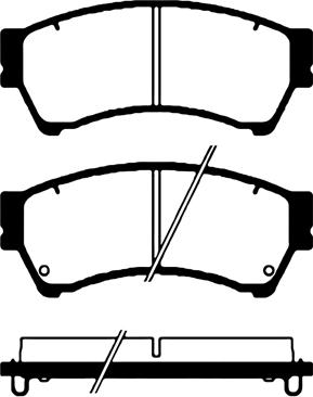 DJ Parts BP1714 - Тормозные колодки, дисковые, комплект autosila-amz.com