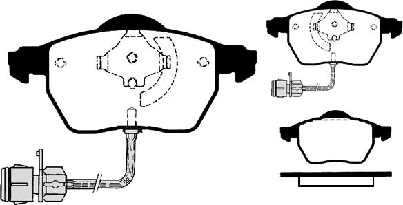 Open Parts BDM7590.20 - Тормозные колодки, дисковые, комплект autosila-amz.com