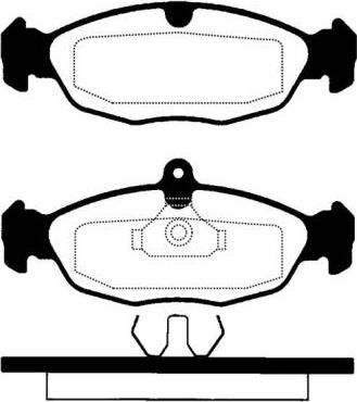 CAR SBB10106A - Тормозные колодки, дисковые, комплект autosila-amz.com