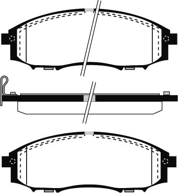 Herth+Buss Elparts J3601096 - Тормозные колодки, дисковые, комплект autosila-amz.com