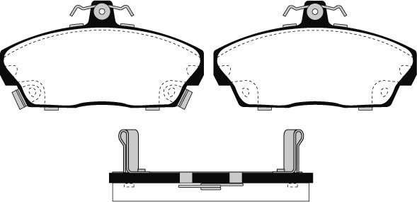 Raicam RA.0551.0 - Тормозные колодки, дисковые, комплект autosila-amz.com