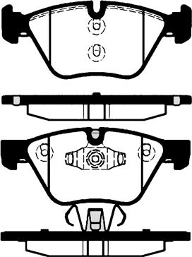 BENDIX 573187 - Тормозные колодки, дисковые, комплект autosila-amz.com