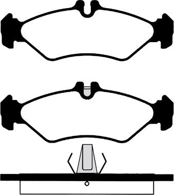 HELLA T1142 - Тормозные колодки, дисковые, комплект autosila-amz.com