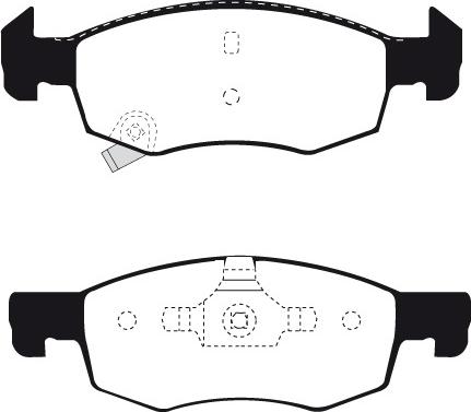 Magneti Marelli PF0813 - Тормозные колодки, дисковые, комплект autosila-amz.com