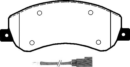 Triscan P1350302 - Тормозные колодки, дисковые, комплект autosila-amz.com