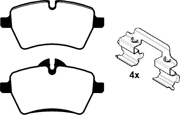 Raicam RA.0848.0K1 - Тормозные колодки, дисковые, комплект autosila-amz.com