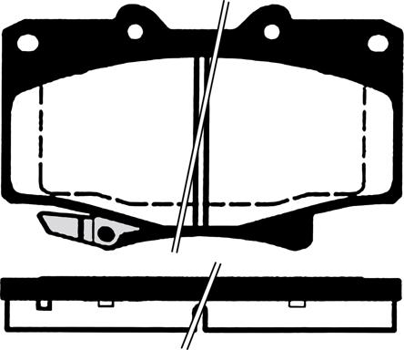 AISIN SN265P - Тормозные колодки, дисковые, комплект autosila-amz.com