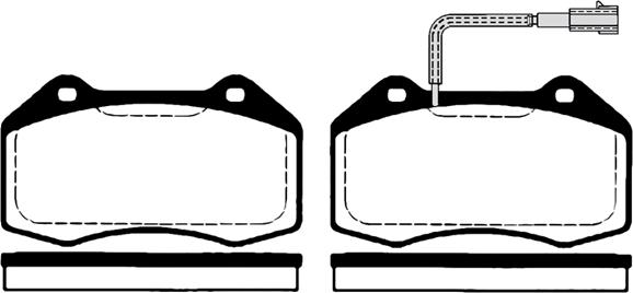 Raicam RA.0801.1 - Тормозные колодки, дисковые, комплект autosila-amz.com