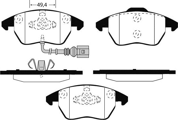 Raicam RA.0817.0 - Тормозные колодки, дисковые, комплект autosila-amz.com