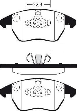 Raicam RA.0817.1 - Тормозные колодки, дисковые, комплект autosila-amz.com