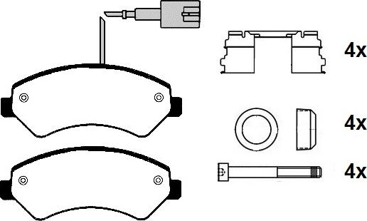 Raicam RA.0886.3K1 - Тормозные колодки, дисковые, комплект autosila-amz.com