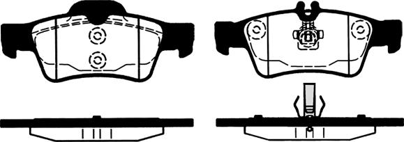 Triscan 481-2333427 - Тормозные колодки, дисковые, комплект autosila-amz.com