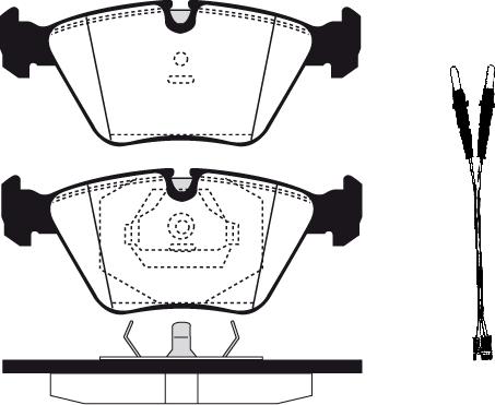 Allied Nippon ADB0798 - Тормозные колодки, дисковые, комплект autosila-amz.com