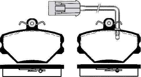 Roulunds Braking FO 448281 - Тормозные колодки, дисковые, комплект autosila-amz.com