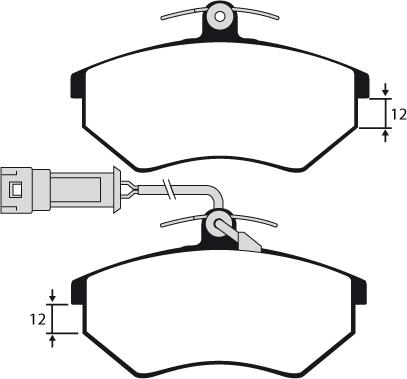 Raicam RA.0310.1 - Тормозные колодки, дисковые, комплект autosila-amz.com