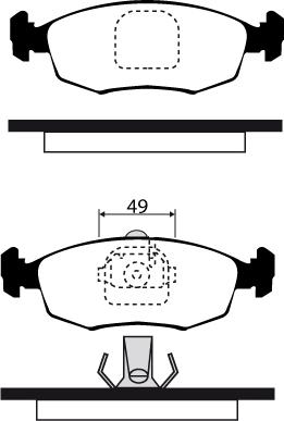 Raicam RA.0318.4 - Тормозные колодки, дисковые, комплект autosila-amz.com