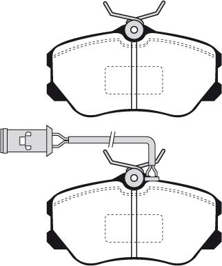 BENDIX 571347 - Тормозные колодки, дисковые, комплект autosila-amz.com