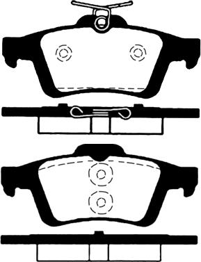 HELLA T2196 - Тормозные колодки, дисковые, комплект autosila-amz.com